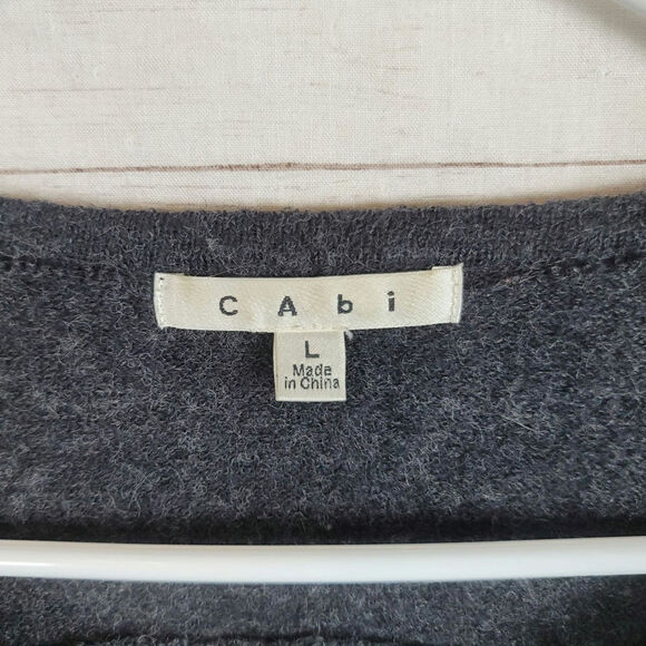 Cabi My Fair Wool Cardigan Jacket in Gray Sweater¡, sz Large - Picture 4 of 11